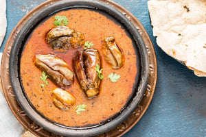 Andhra Style Eggplant Poppy Seeds Curry Recipe